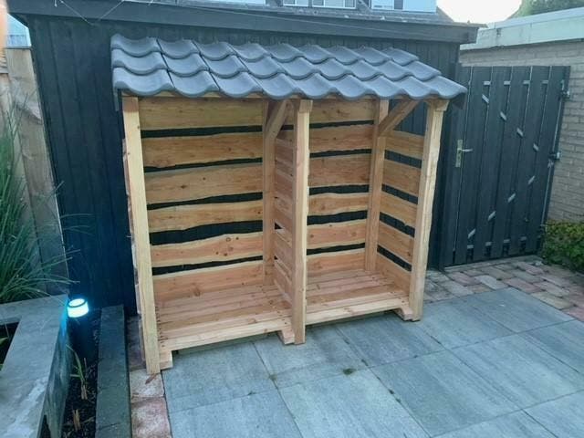 houtberging, haardhout, houthok , berging, houtopslag, Tuin en Terras, Tuinhuizen, Minder dan 200 cm, Zonder ramen, 250 tot 500 cm