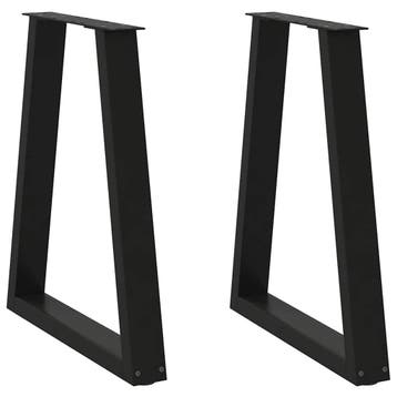 vidaXL Eettafelpoten 2 st V-vormig 60x(72-73,3) cm staal, Verzenden, Nieuw