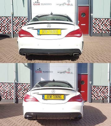 Diffuser voor W117 / C117 | CLA 45 AMG Style | 13-19, Mercedes-Benz, Nieuw, Ophalen of Verzenden, Achter
