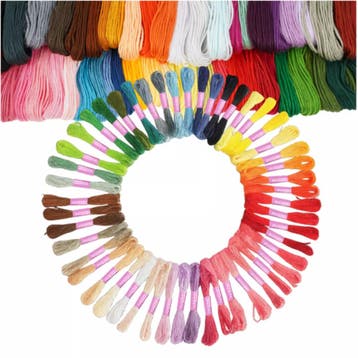 Ruhhy Borduurset 50 Kleuren – Floss Katoengaren voor Hand., Ophalen of Verzenden, Nieuw