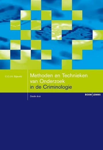 9789462365704 Boom studieboeken criminologie  -   Methode..., Boeken, Verzenden, Zo goed als nieuw, Catrien Bijleveld
