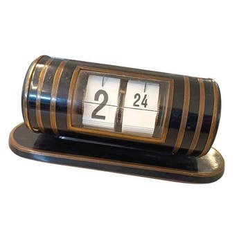 Tafel/bureauklokken - Art Deco Bakeliet Messing - 1950-1960
