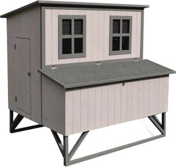Kippenhok Flamingo Cosmo Cottage – Houten Kippenhok met N., Dieren en Toebehoren, Verzenden, Nieuw, Kippenhok of Kippenren
