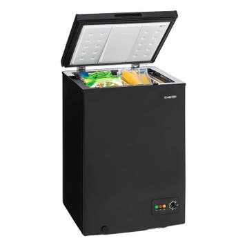 Kistvriezer 100L Diepvrieskist Vriezer Zwart Vrieskast, Vrieskist, Minder dan 85 cm, Refurbished, Minder dan 60 cm