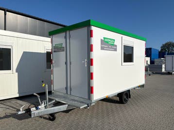 HUUR  Schaftwagen 4m met berging en toilet, Zakelijke goederen, Ophalen of Verzenden