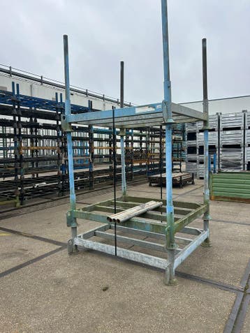 Bouwrack, stapelpallet, Stapelbaar, Bouwracks, Ophalen, Gebruikt, 100 cm of meer, 60 cm of meer