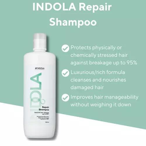 Indola Repair Shampoo, Sieraden, Tassen en Uiterlijk, Uiterlijk | Haarverzorging, Nieuw, Verzenden
