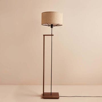 Asir 780SGN3521 Houten Vloerlamp Beige van €49 voor €29, Ophalen of Verzenden, Nieuw