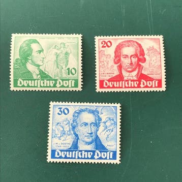 Berlijn 1949 - Wolfgang Von Goethe - MNH - Michel 61/63, Gestempeld