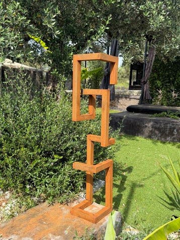 Ana Lucia B.M - Sculpture Corten - XL, Antiek en Kunst