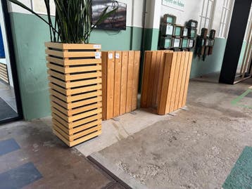 Online veiling: Houten plantenbakken en tussenschotten, Nieuw