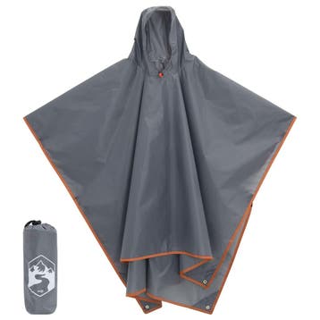 vidaXL Regenponcho met capuchon 2-in-1 ontwerp 223x145 cm, Verzenden, Nieuw