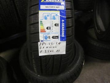 185 55 14  Landsail 4 season, Kleber zomerbanden, 14 inch, Gebruikt, All Season, Band(en)