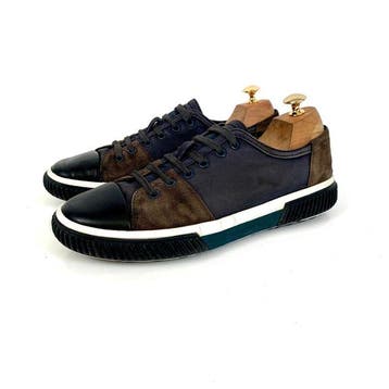 Prada Sneaker Low-top Black Grey 4E 3058 UK 6.5 - Sneakers -, Nieuw