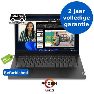 Refurbished Lenovo V14 G4-AMN Volledig Gebruiksklaar!, Lenovo V14 G4-AMN, Qwerty, AMD Ryzen™ 3 7320U Processor, 256GB