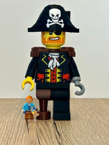 Fait maison - (MOC) Minifigure LEGO Pirate grand format 19, Kinderen en Baby's, Speelgoed | Duplo en Lego, Nieuw
