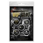 Volbeat Outlaw Gentlemen button 5-pack officiële merchandise, Verzamelen, Ophalen of Verzenden, Nieuw, Kleding