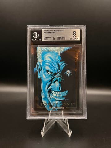 Beckett Bgs 8 1992 Skybox Marvel Masterpieces Tombstone #99, Verzenden, Zo goed als nieuw, Losse kaart