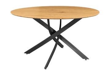 Eettafel HELIX 120 cm rond, natuurlijke eikenhoutlook met, Ophalen of Verzenden, Nieuw