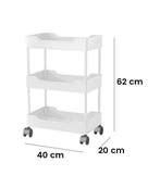 Trolley Opbergrek met Wielen – 3 of 4 Lagen Kunststof Rek, Verzenden, Nieuw