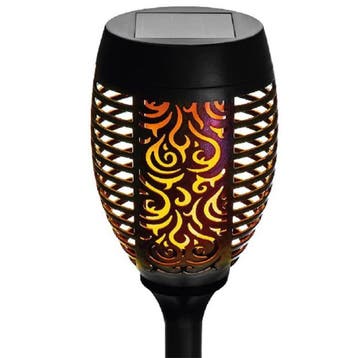 Benson Tuinlamp met vlameffect - Zonne-energie - Set van..., Ophalen of Verzenden, Nieuw
