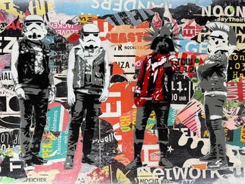 PaperBoy (XX-XXI) - Star Wars Punks (Original, Framed)