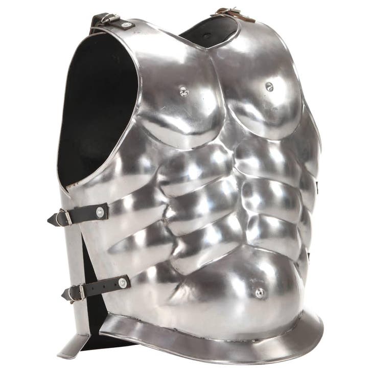 vidaXL Kuras Romeins replica LARP staal zilverkleurig, Verzamelen, Overige Verzamelen, Nieuw, Verzenden