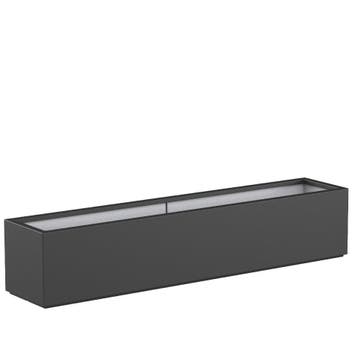 Polyester plantenbak 200x40x40cm - Met bodem, Kunststof, 100 cm of meer, Nieuw, Rechthoekig