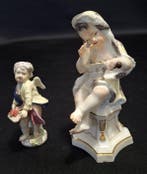 Beeldje - putti/angeli (2) - Porselein