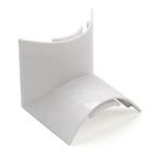 Kabelgoot hoek | Nedis | 12 mm kabel (PVC, Wit), Verzenden, Nieuw