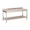 Showroommodel Roeder RVS werktafel met achteropstand 1200mm, Ophalen, Gebruikt