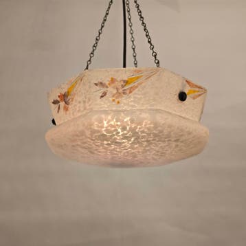 hanglamp gemarmerd 295 Refurbished, Huis en Inrichting, Ophalen, Gebruikt, Overige materialen, Art Deco - Art Nouveau - Jugenstill
