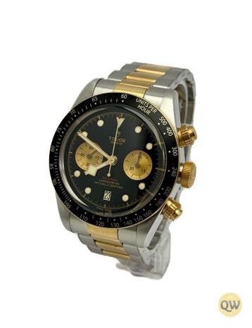 Tudor Black Bay Chrono Steel & Gold, Polshorloge, Ophalen of Verzenden, Zo goed als nieuw, Goud