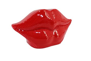 Decoratief Object DISCO LIP 45cm mozaïek rood - 70088, Ophalen of Verzenden, Nieuw