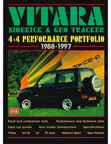 VITARA SIDEKICK & GEO TRACKER 1988 - 1997 (4X4 PERFORMANCE, Nieuw, Author