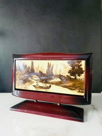 sigaretten dispenser - Hout, Metaal - Verticale, Verzamelen, Rookartikelen, Aanstekers en Luciferdoosjes, Nieuw