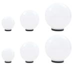 vidaXL 6-delige LED-bollampenset rond 20/30/40 cm PMMA, Tuin en Terras, Buitenverlichting, Verzenden, Nieuw