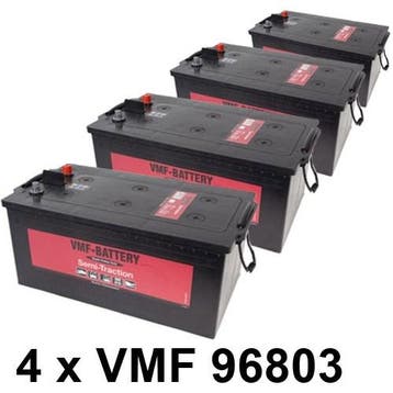 Aanbieding: 4X Vmf Semi-Traktie Accu 230Ah, Verzenden