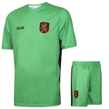 Nederlands Elftal Keeperstenue - Eigen Naam - Groen - Kind, Verzenden, Nieuw