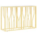 Consoletafel rvs glas 110cm | retourdeal 57% korting, 100 tot 150 cm, Nieuw, Minder dan 50 cm, Ophalen of Verzenden