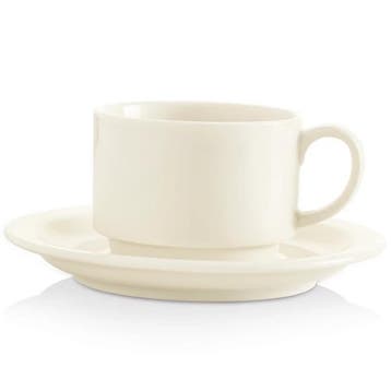 Kopjes | DELTA IVORY | Porselein | Ivoorwit | 17cl | 12, Verzenden, Nieuw in verpakking