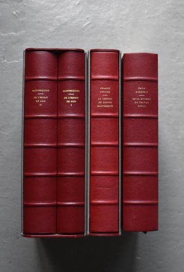 Montesquieu / Durkheim / Fourier / - 3 opere stampate dalle