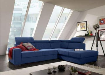 Hoekbank Raalte - hoekbanken - Blauw, Nieuw, Stof