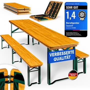 Biertentset 220cm opvouwbaar 10 persoons hoog belastbaar..., Verzenden, Nieuw