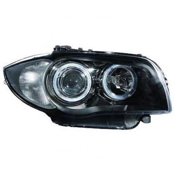 BMW 1-serie E81 E87 xenon koplampen set zwart 04-11, Auto-onderdelen, Verzenden, Nieuw, BMW