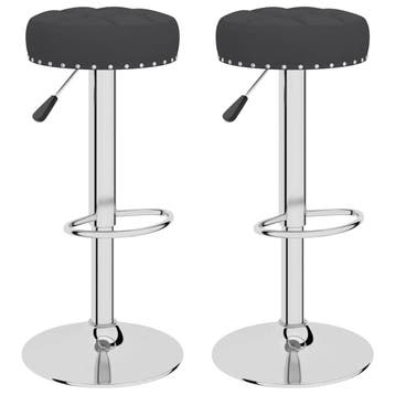 Barkrukken 2 stuks zwart | Retourdeal 66% Korting, Draaibaar, Gebruikt, 60 tot 90 cm, Ophalen of Verzenden