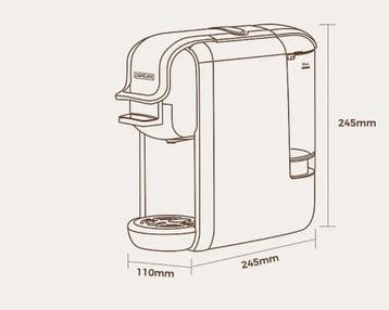 Capsule Koffiemachine 4-in-1 – 19 Bar voor Cups en Koffie, Verzenden, Nieuw
