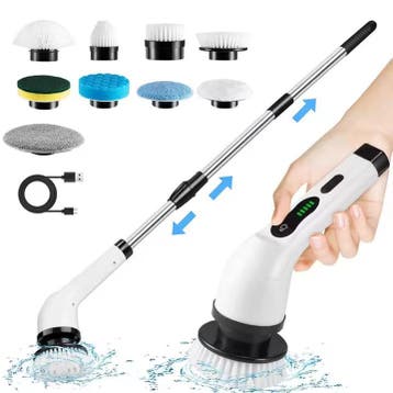 Draadloze Elektrische Schoonmaakborstel Spin Scrubber, Verzenden