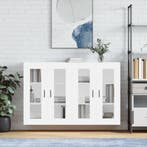 vidaXL Hangkasten 2 st bewerkt hout wit, Verzenden, Nieuw, Overige houtsoorten