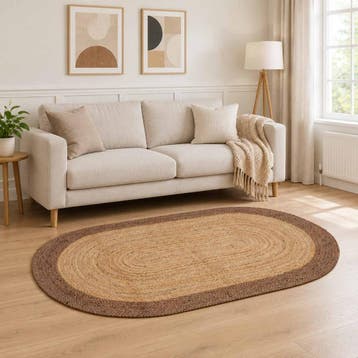 vidaXL Gebied Tapijt Grijs 152 x 245 cm Jute, Verzenden, Nieuw, Grijs